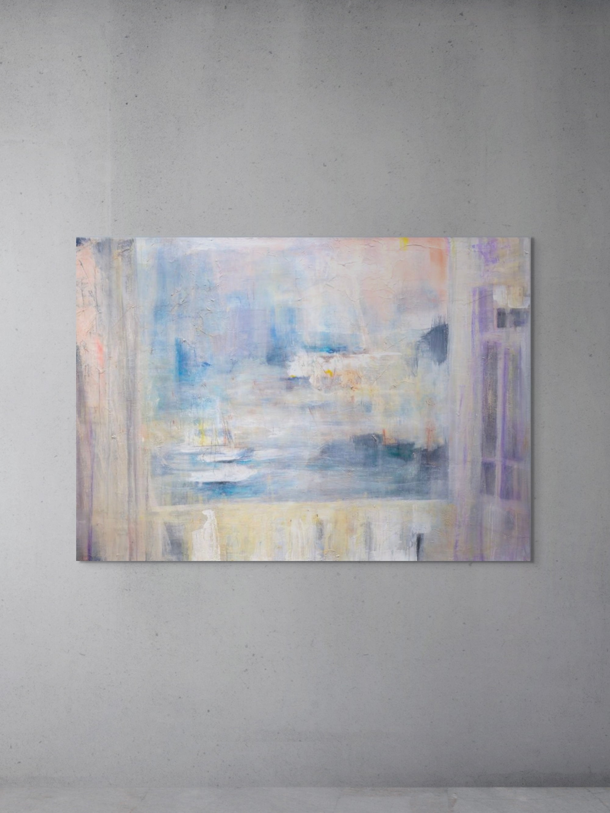 Blick auf den Hafen (140 x 100 cm)