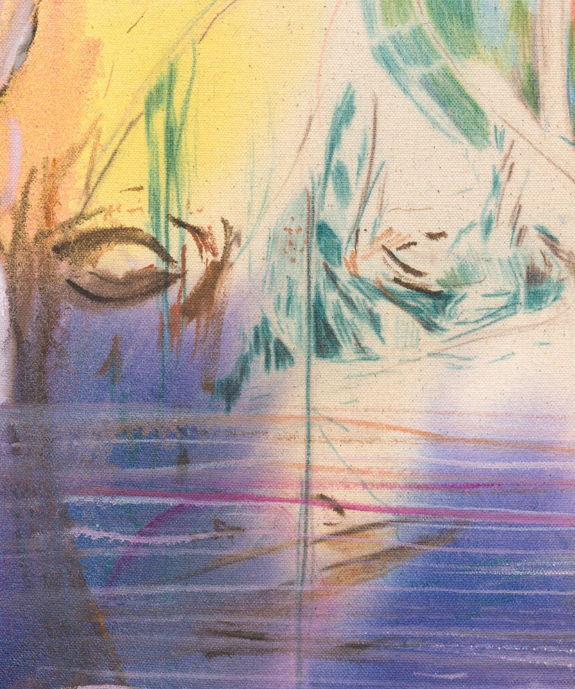 Eyes Above Water (50 x 35 cm)