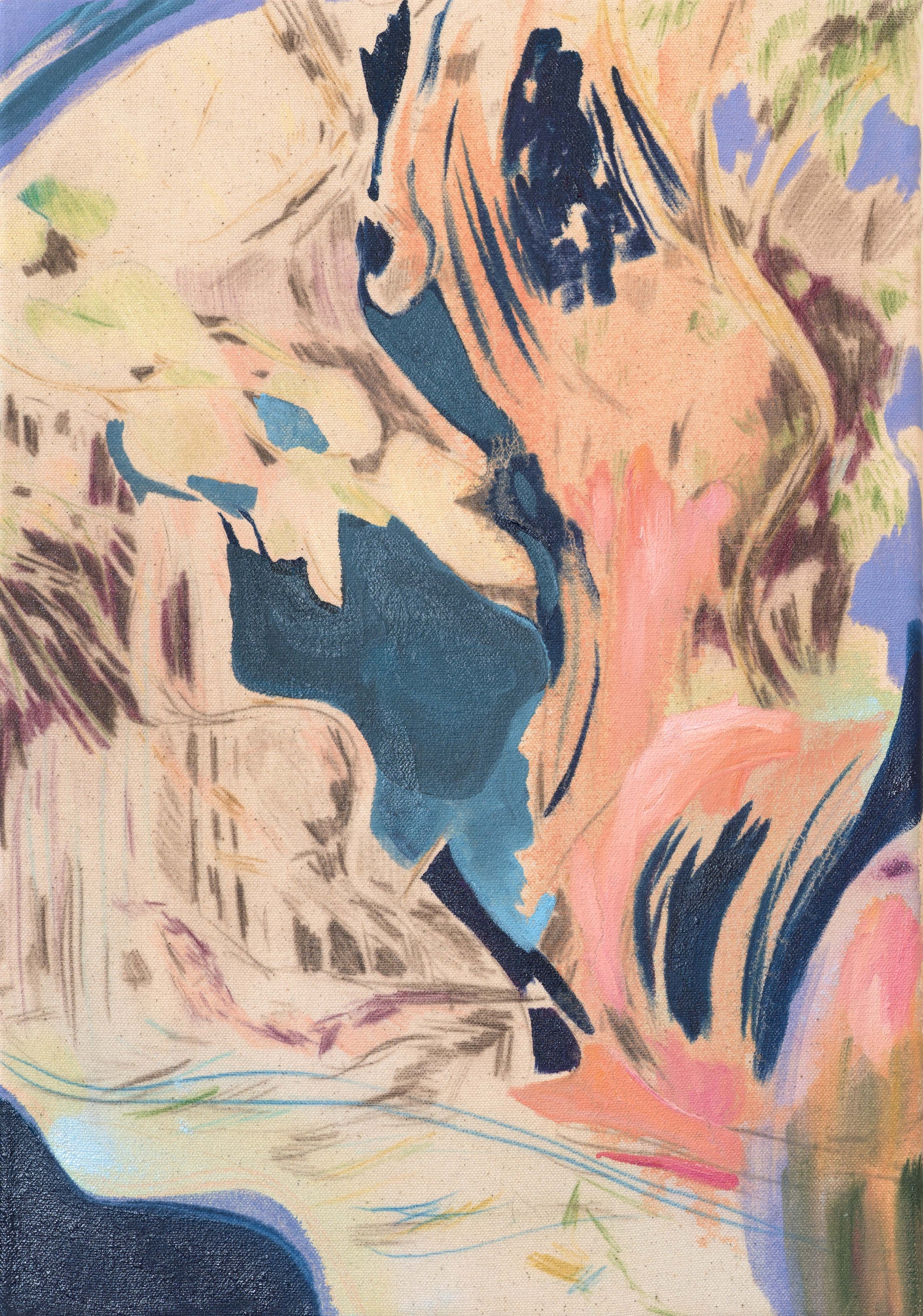 Head Between Night and Day (50 x 35 cm)