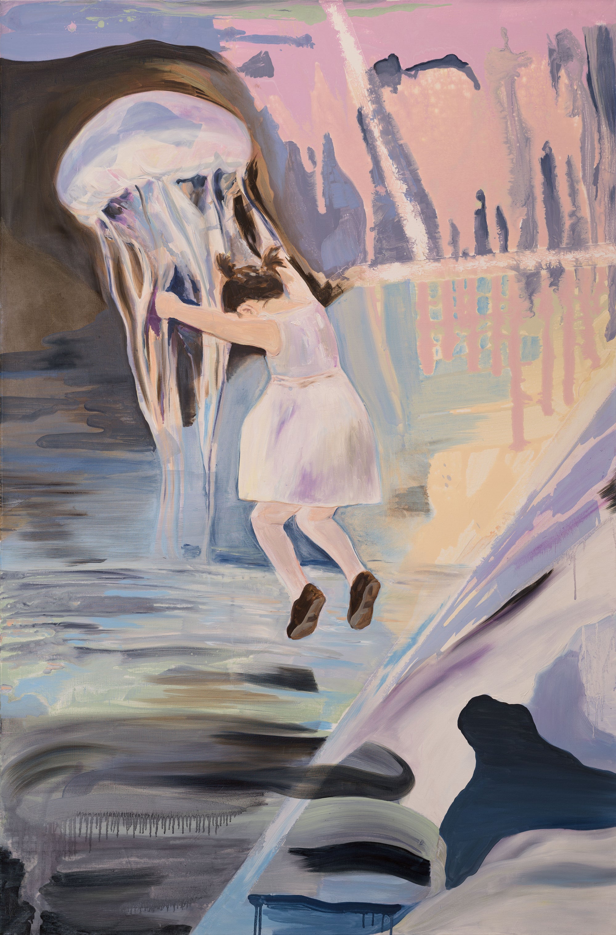 Into the blue (170 x 110 cm)