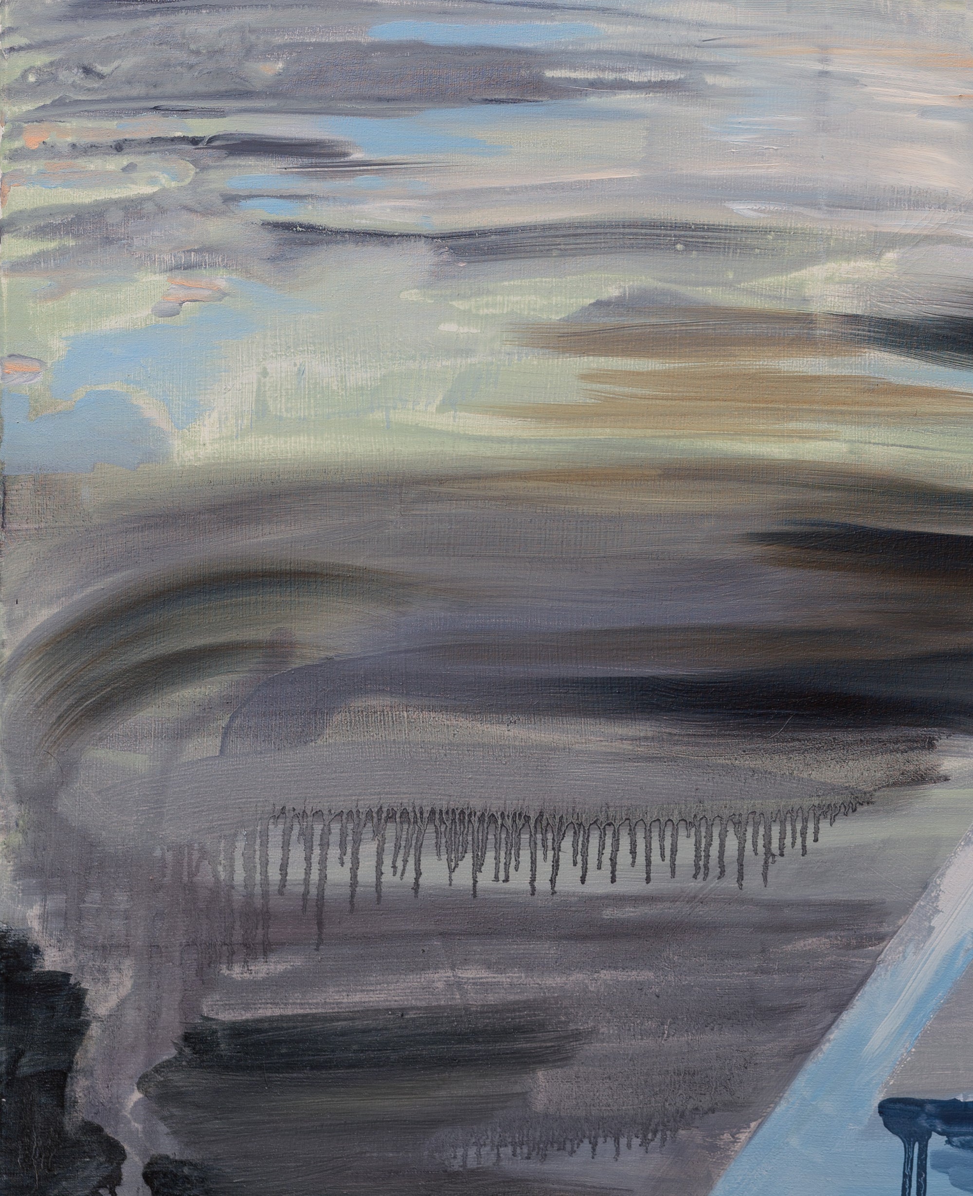 Into the blue (170 x 110 cm)