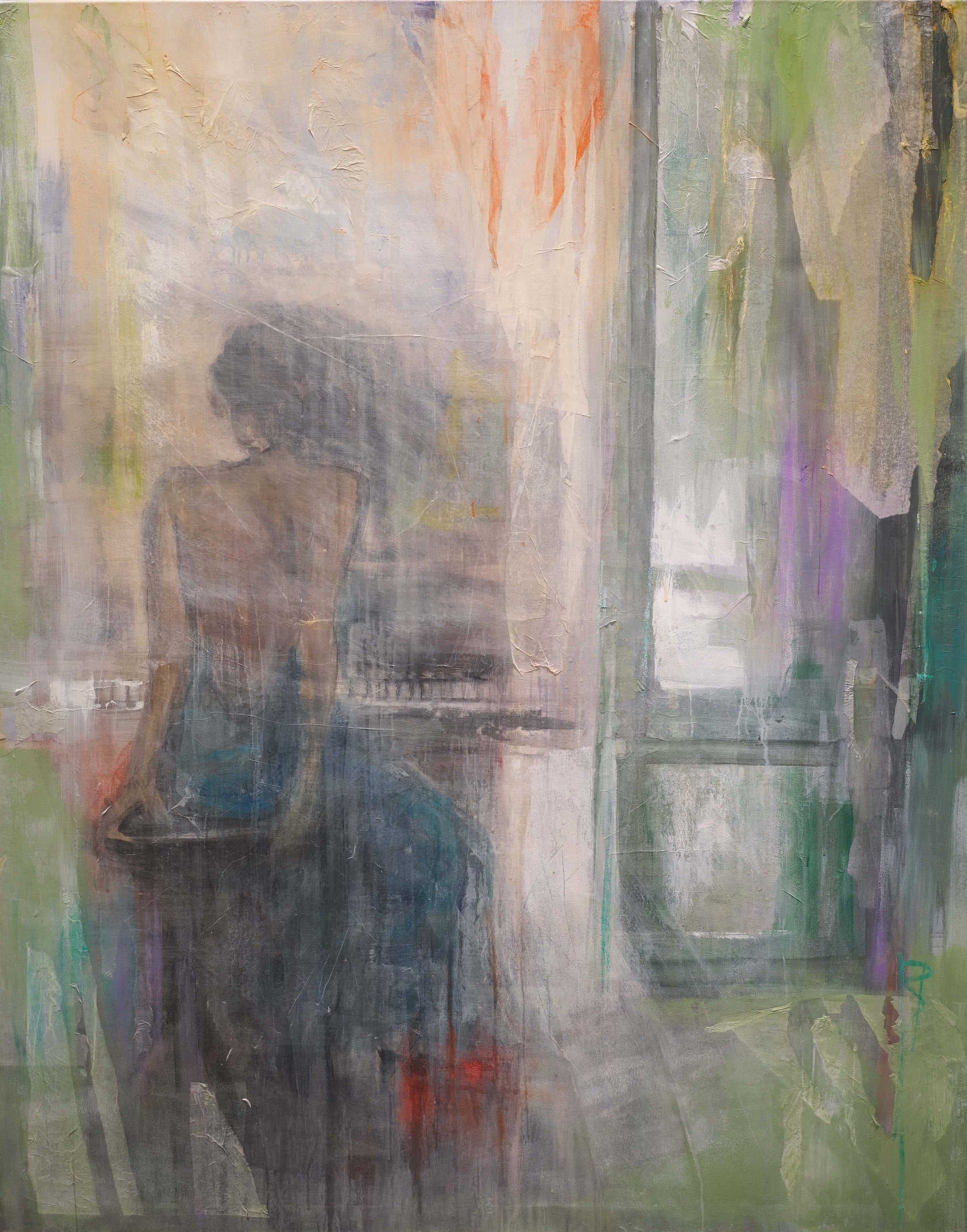 Klavierspielerin (150 x 120 cm)