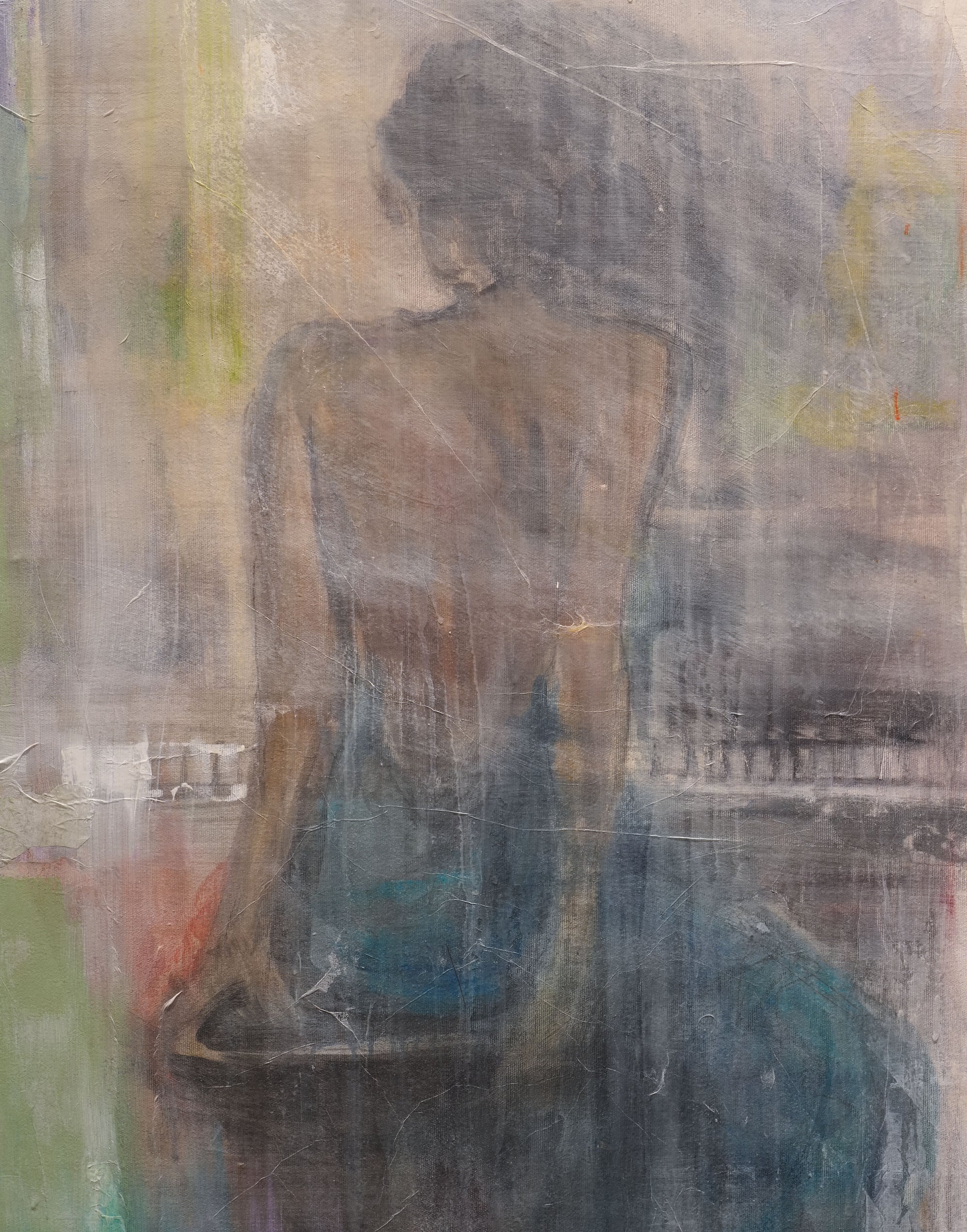 Klavierspielerin (150 x 120 cm)