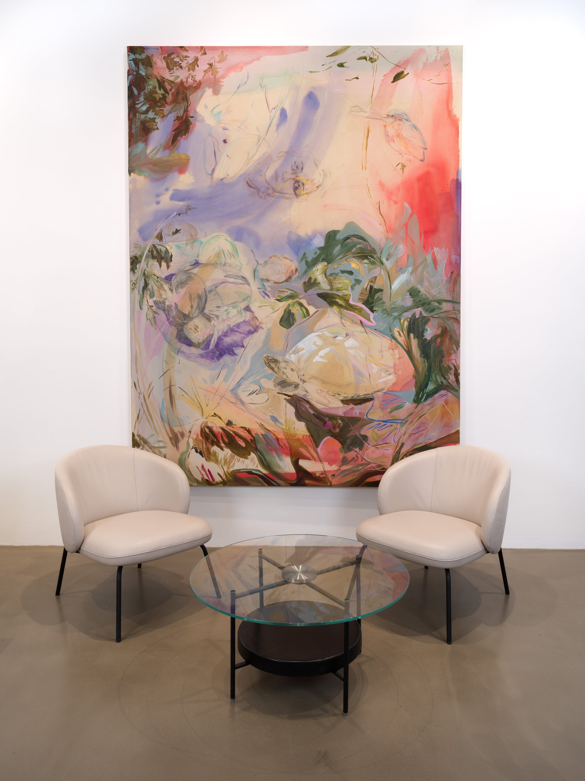 Sie fand meine Spiegelung im Gesicht des Flusses (250 x 185 cm)