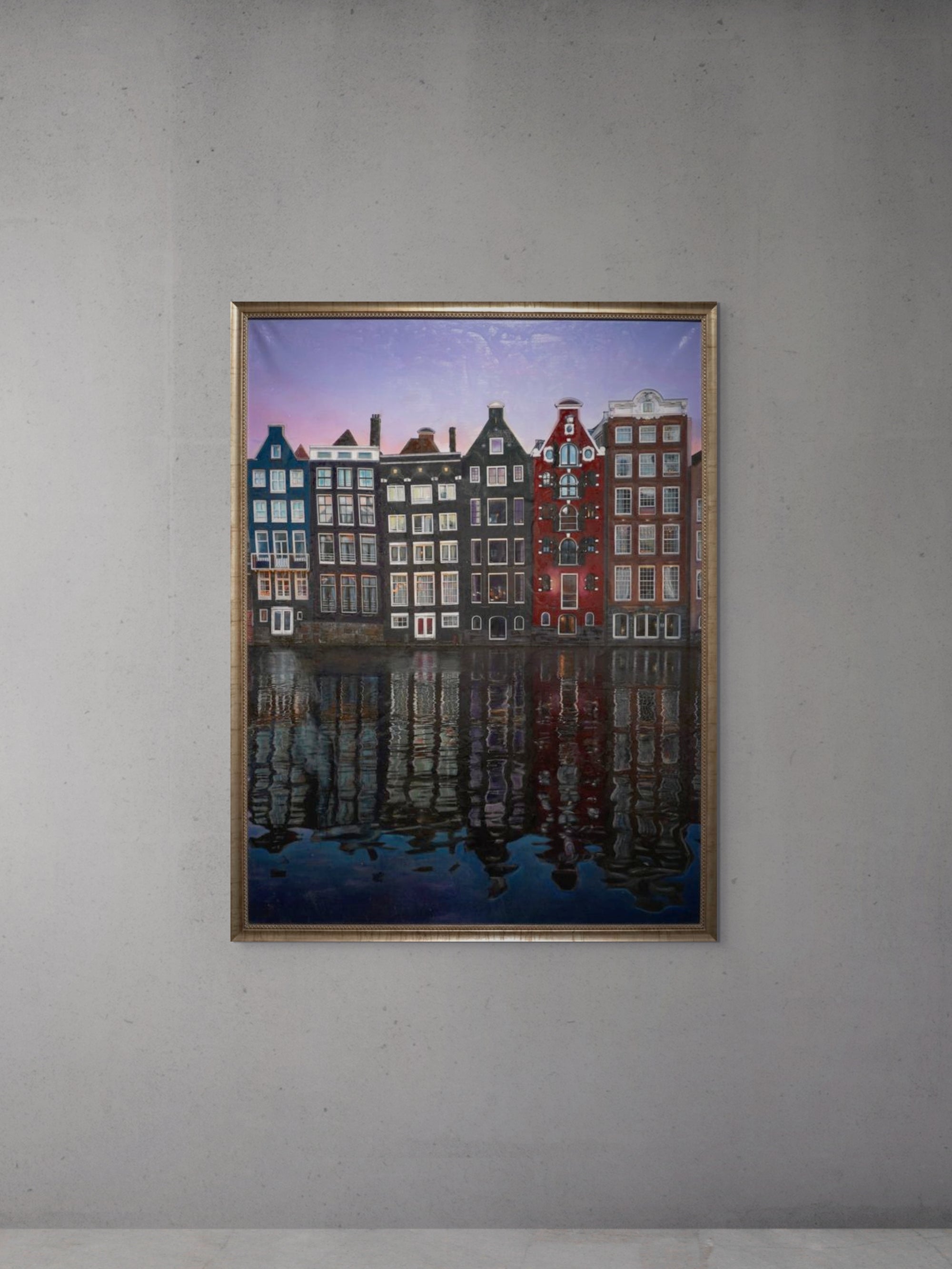 Tanzende Häuser (126 x 96 cm)