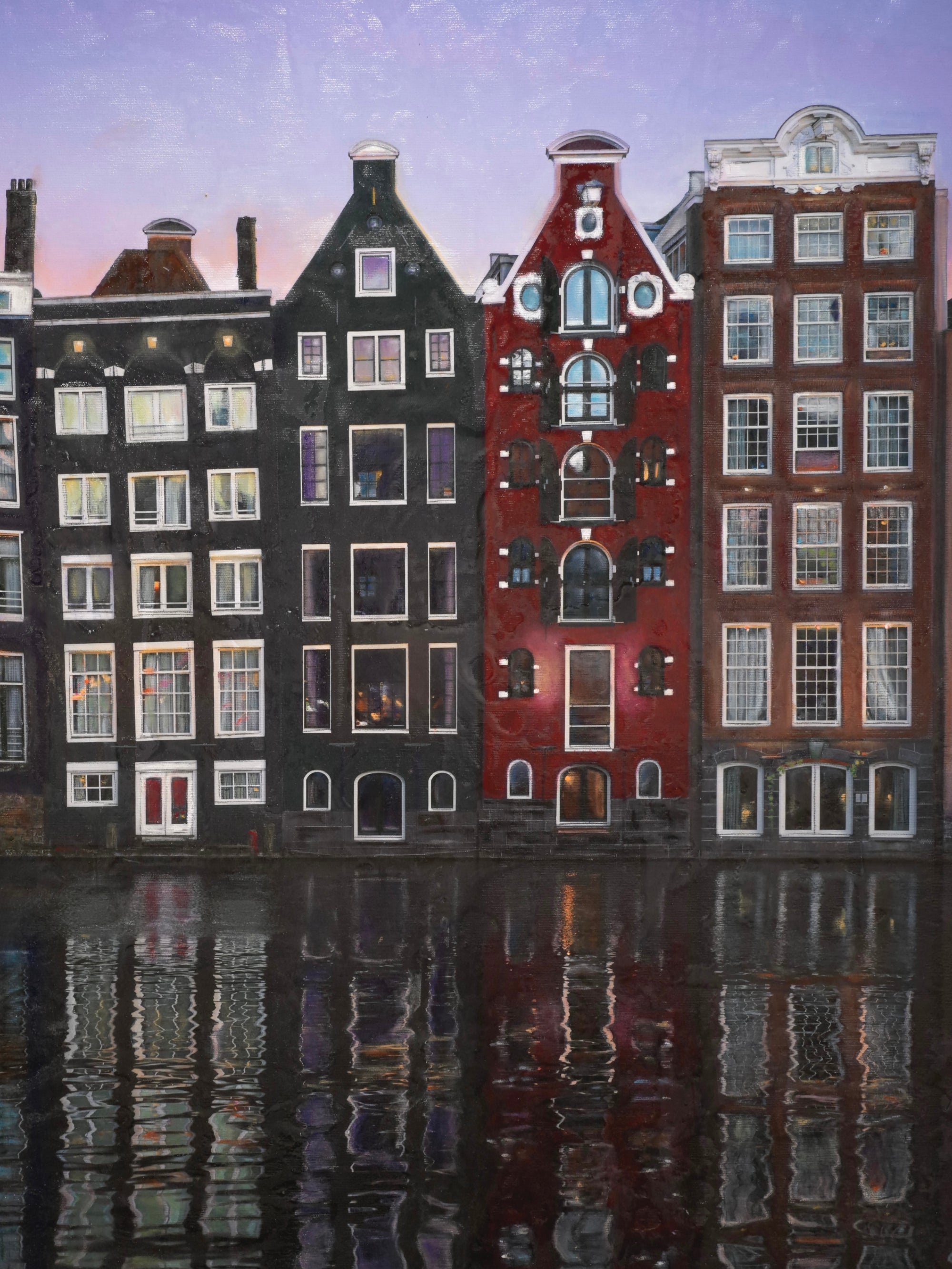 Tanzende Häuser (126 x 96 cm)